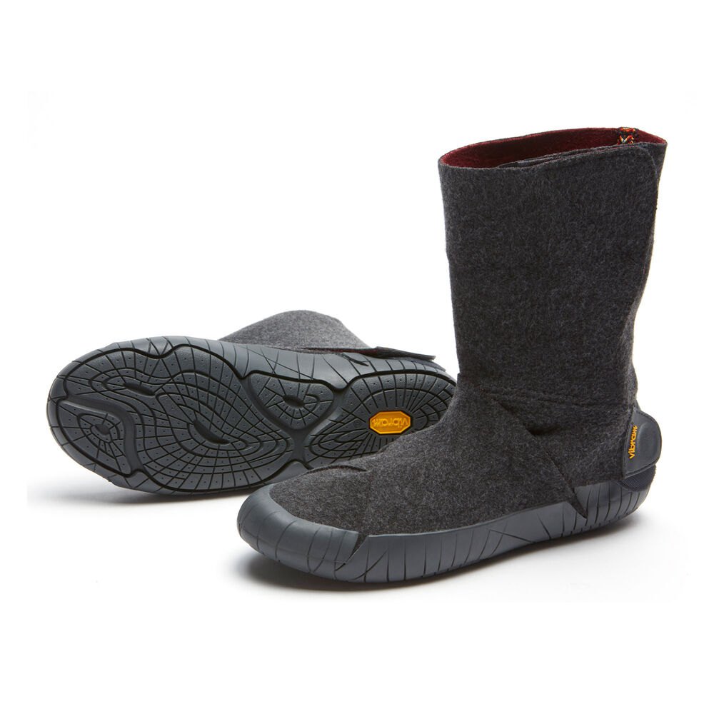 Vibram Furoshiki Heren Russian Felt Mid - Laarzen Grijs - 678419CKU